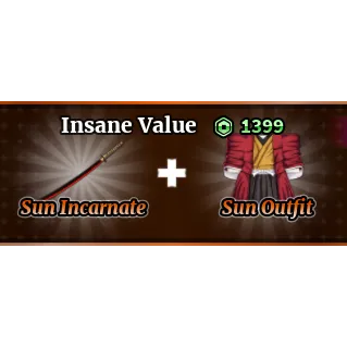 Sailor Piece - sun incarnate , sun outfit