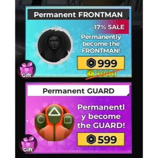 permanent frontman and permanent guard - Squid Game X