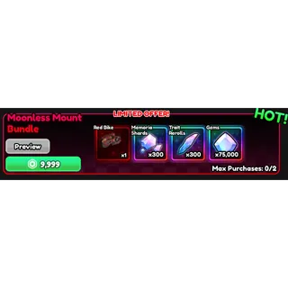 moonless mount bundle  - Anime Vanguards