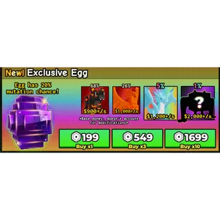 EXCLUSIVE EGG 10x  - CATCH AND TAME