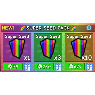 x10 super seed pack  - GROW A GARDEN