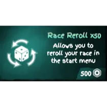 race reroll x50  -  Grand Piece Online
