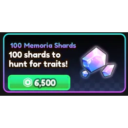 100 memoria shards - Anime Vanguards