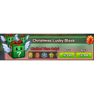 CHRISTMAS LUCKY BLOCK X6 - Craft a Brainrot