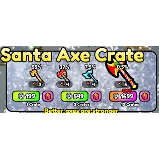 SANTA AXE CRATE 10x - Chop Your Tree
