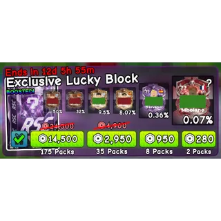 SPIN A SOCCER CARD - EXCLUSIVE LUCKY BLOCK 70 PACKS