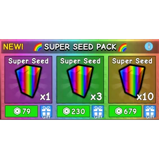 x10 super seed pack  - GROW A GARDEN