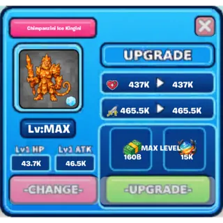2x Halloween Chimpanzini Ice Kinginis - Go Up for Brainrots