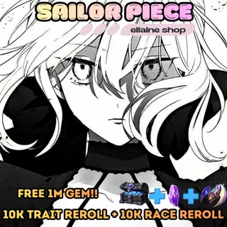Alter Saber + F MOVE + FULL PITY (150 Summons) [free 1M Gems + 10k Trait Reroll + 10k Race Reroll] - Sailor Piece