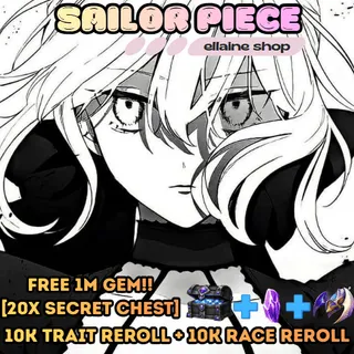 Alter Saber + F MOVE + FULL PITY (150 Summons) [free 1M Gems + 10k Trait Reroll + 10k Race Reroll] - Sailor Piece