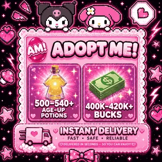 500-540+ Age-Up Potions, 400K-420K+ Bucks [Adopt Me Account]