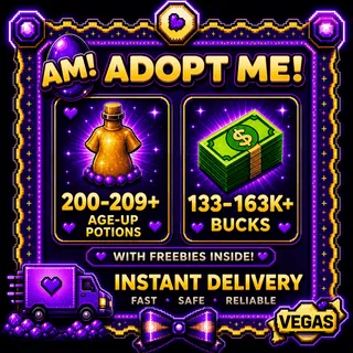 200-209 Age-Up Potions, 133-163K Bucks [Adopt Me Account]
