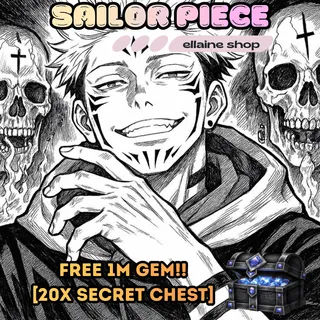 Sukuna V2 with F MOVE + Domain [with free 20 secret chest] - Sailor Piece