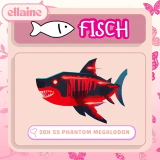 20x Sparkling Shiny Phantom Megalodon