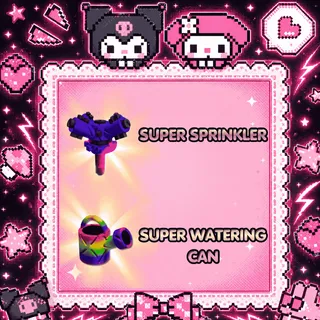 10x Super Sprinkler + 10x Super Watering Can - Grow a Garden 2