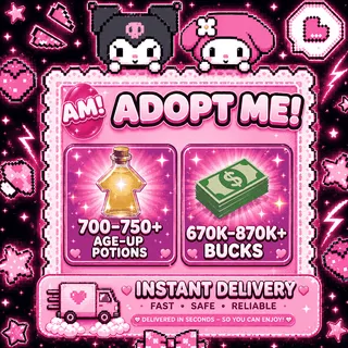 700-750+ Age-Up Potions, 670K-870K+ Bucks [Adopt Me Account]