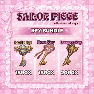 Key Bundle (2000x Dungeon Key, 1500 Boss Key, 1500 Rush Key) - Sailor Piece