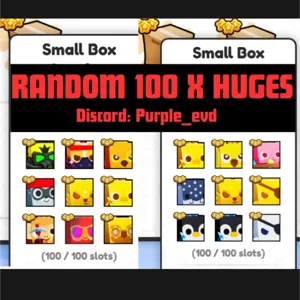 100x Random Huges  x1 PS99 Pet Simulator 99 Roblox