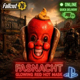 Glowing Red Hot Mask