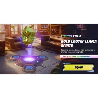 Fortnite > Gold Lootin' LLama Sprite Level 3