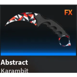 Knife Duels > Rare 1%  FX Abstract Karambit (Fast Delivery)