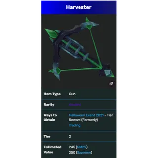 MM2 > Harvester (Fast Delivery)