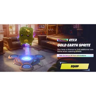 Fortnite > Gold Earth Sprite (fast Delivery)