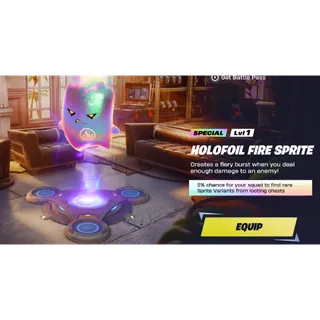 Fortnite > Holofoil Fire Sprite Level 1