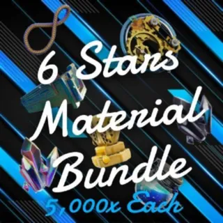 5k Each | 6 Stars Material Bundle