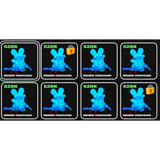 8x(520DMG) Atlantis Ginger 