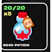 20(5xboss potions)
