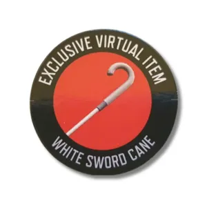White Sword Cane