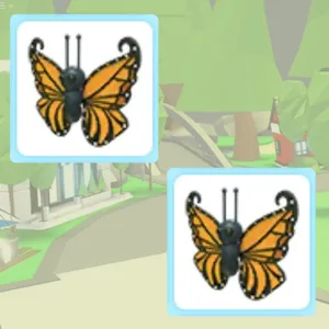 Orange Butterfly x2