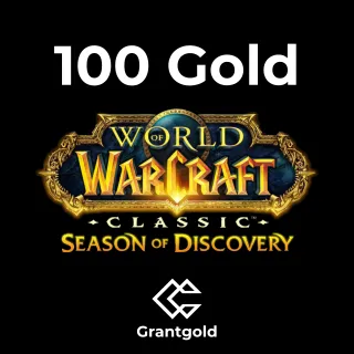 100 GOLD WOW SOD (EU & US); ALL SERVERS; WORLD OF WARCRAFT CLASSIC SEASON OF DISCOVERY