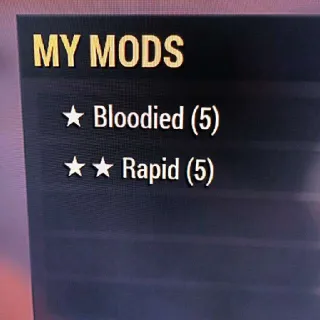 5X Bloodied 5X Rapid 🥳