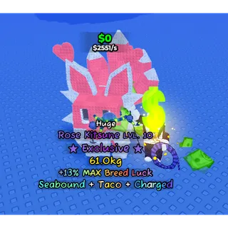 huge rose kitsune | catch and tame