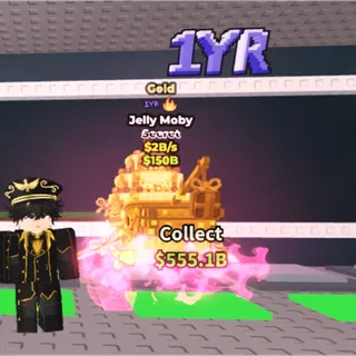 2B/s Gold Jelly Moby With 2x OP Trait [ 1YR , Fire Trait ]