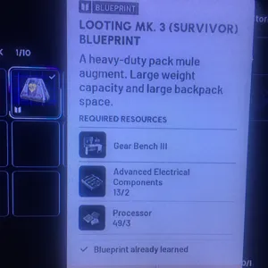 MK3 survivor blueprint