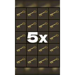 5x Mann Co. Supply Crate Key