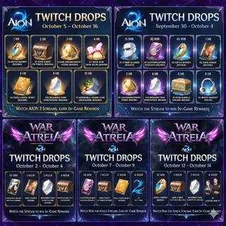 Aion 2 GLOBAL 27 Rewards| Twitch Drops