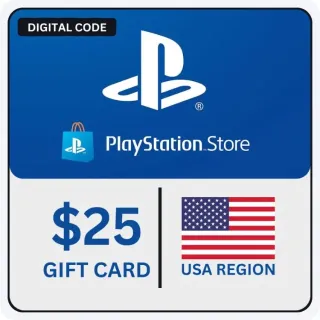 $25.00 PlayStation Store