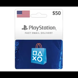 $50.00 USD PlayStation Store