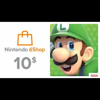 $10.00 Nintendo eShop