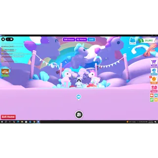 Balloon unicorn theme house