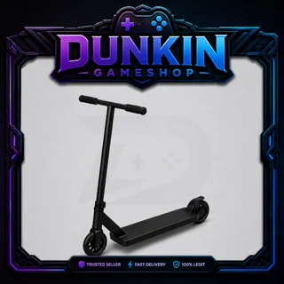 Neon black scooter