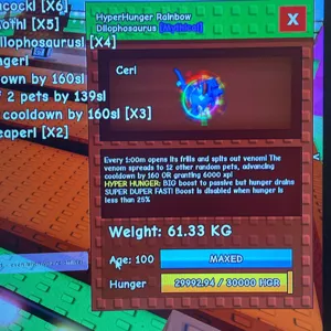 RAINBOW HATCHED DILO