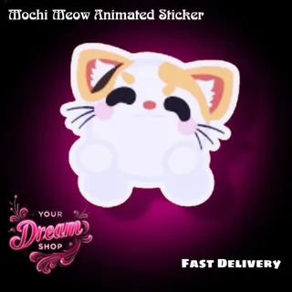 Mochi Meow Tumble Animated Sticker 