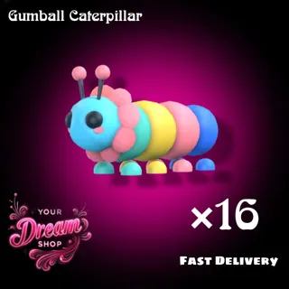 16× Gumball Caterpillar 