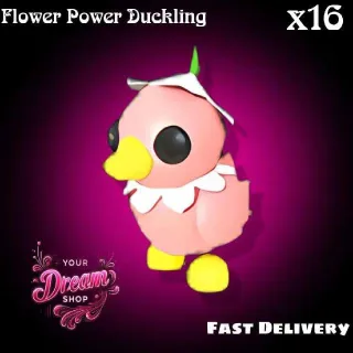 16× Flower Power Duckling