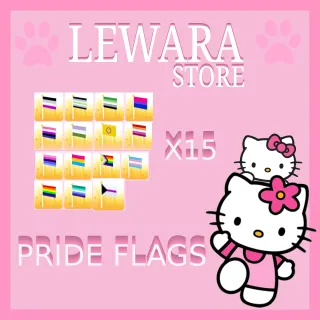 pride flags x15 adopt me